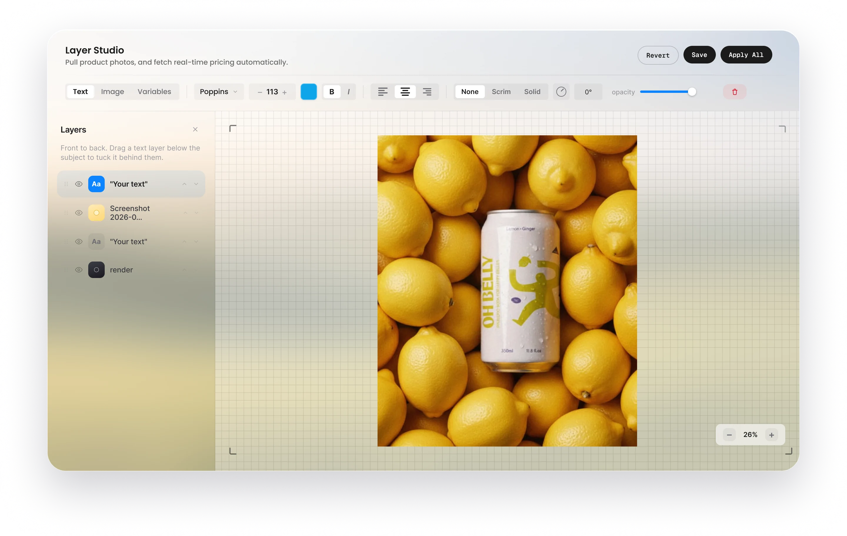 An editor that edits the video, not the render